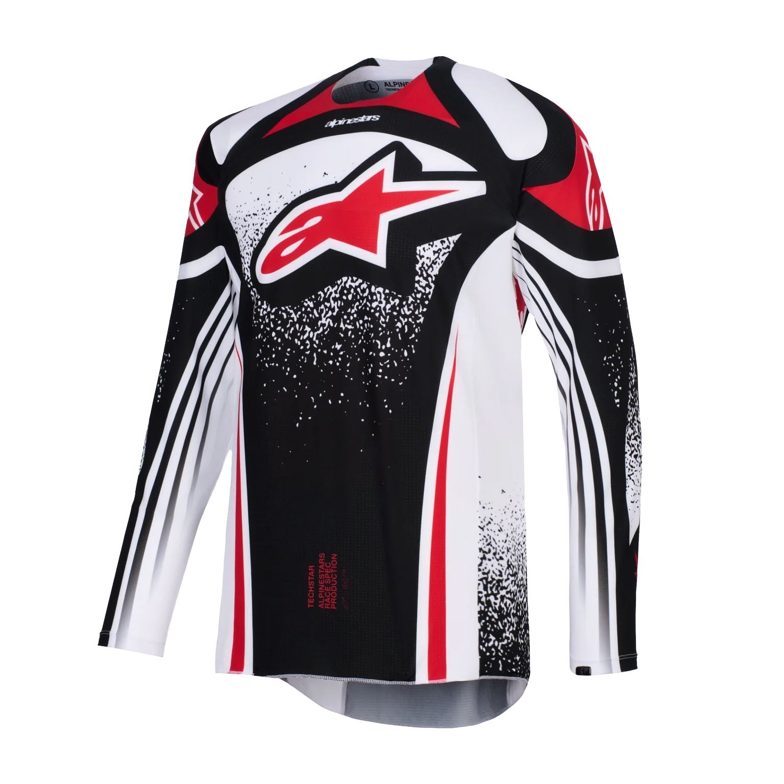 Alpinestars 2026 Techstar Nomur Motocross Jersey Black White Red